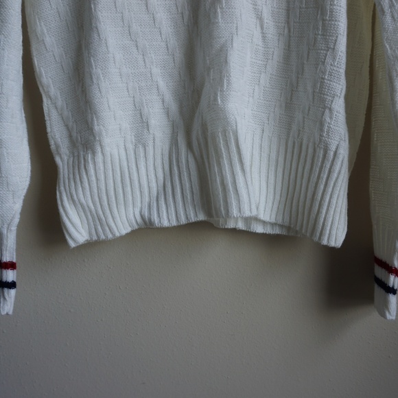 Vintage John Newcombe Men's Large White Sweater - Picture 2 of 8